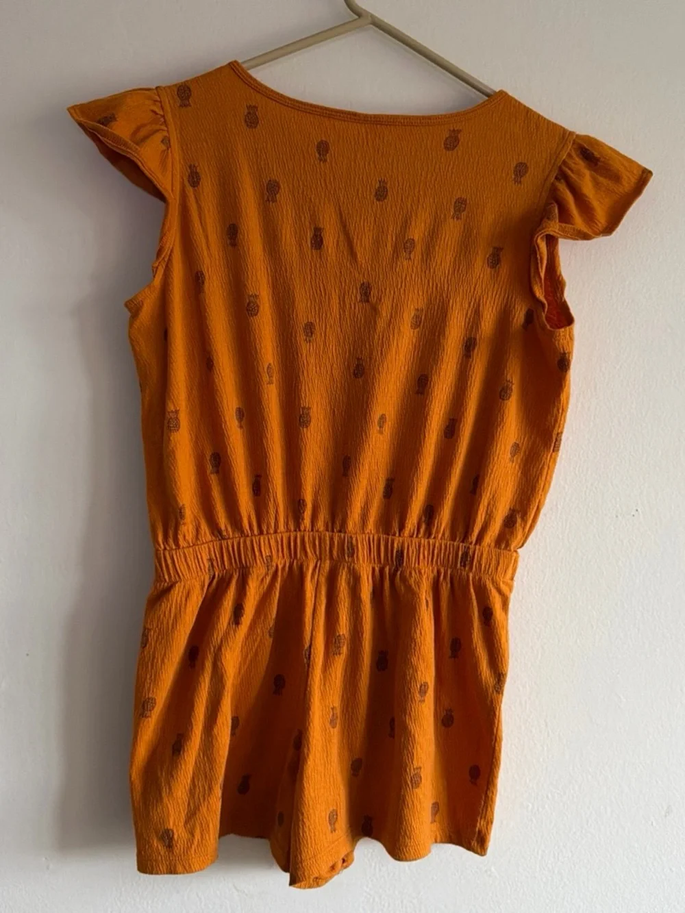 Carter's Orange Pineapple Print Romper